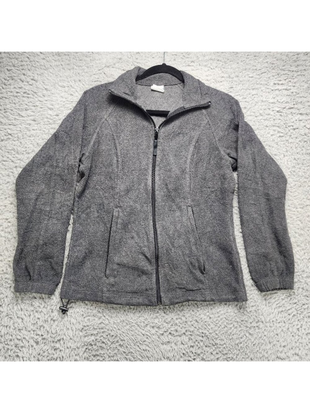 Columbia Jacket Womens Small Gray Fleece Zip Windbreaker Gorpcore *Read*